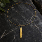 Real Olive Leaf Necklace, 14K Gold Plated Brass Pendant, Handmade Minimalist Jewelry Gift, Birthday Gift for Women, Nature Inspired Boho