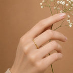 Stack Olive Branch Ring, Handmade Minimalist Jewelry, Real Tree Band, Gift for Health and Longevity, Eco Sustainable Sterling Silver 925