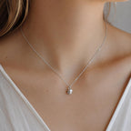 Real Sea Shell Silver Necklace, Handmade Minimalist Jewelry, Dainty Beach Pendant, Gift for Wisdom & Resilience, Sterling Silver 925