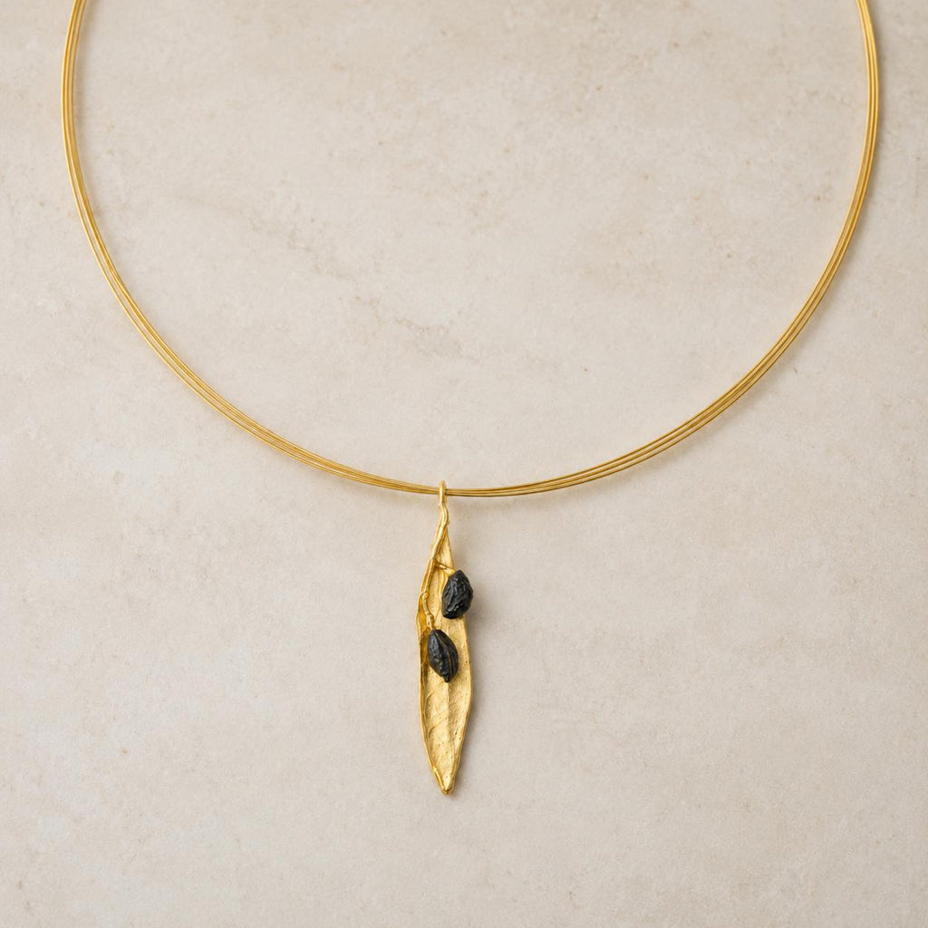 Real Olive Leaf Pendant, Handmade Nature Jewelry, Organic Strand Necklace, Gift for Vitality & Success, Eco Sustainable Sterling Silver 925