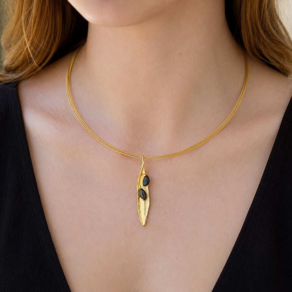 Real Olive Leaf Pendant, Handmade Nature Jewelry, Organic Strand Necklace, Gift for Vitality & Success, Eco Sustainable Sterling Silver 925