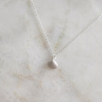 Minimalist Seashell Gold Pendant, Handmade Beach Jewelry, Organic Sea Necklace, Gift for Growth & Energy, Eco-Friendly Sterling Silver 925