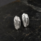 Real Olive Leaf Earrings, Handmade Nature Jewelry, Organic Tree Studs, Gift for Success & Longevity, Gold or Sterling Silver 925