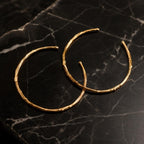 Gold Olive Branch Hoops, Handmade Nature Jewelry, Botanical Tree Earrings, Gift for Luck & Success, Eco Sustainable Sterling Silver 925