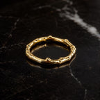 Solid Gold Olive Branch Ring, Handmade Minimalist Jewelry, Dainty Nature Band, Gift for Luck & Health, Promise Stack Ring, Real Gold