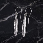 Real Olive Leaf Gold Earrings, Handmade Nature Jewelry, Organic Tree Drops, Gift for Victory & Health, Eco Sustainable Sterling Silver 925