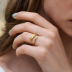Real Fern Leaf Ring, Handmade Nature Jewelry, Organic Minimalist Band, Gift for Luck & Rejuvenation, Gold or Sterling Silver 925