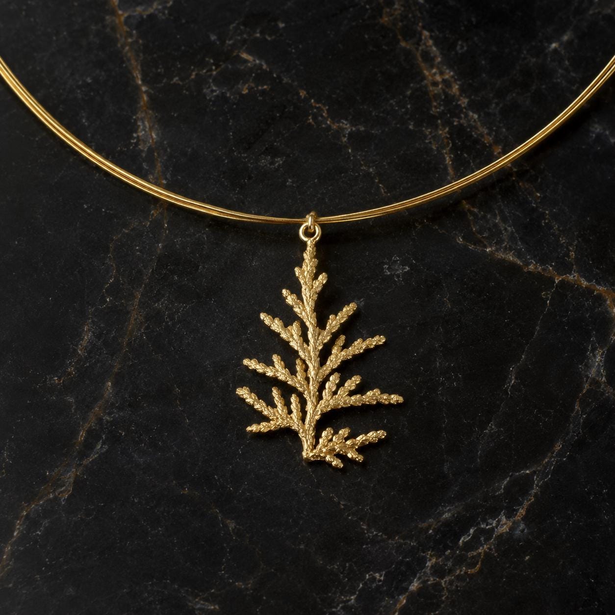 Real Juniper Leaf Pendant, 14K Gold Plated Sterling Silver 925 Necklace, Handmade Minimalist Jewelry Gift, Birthday Boho Gift for Women
