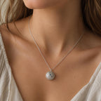 Real Sea Urchin Necklace, 14K Gold Plated Sterling Silver 925 Pendant, Handmade Minimalist Jewelry Gift, Birthday Gift for Women, Boho Style
