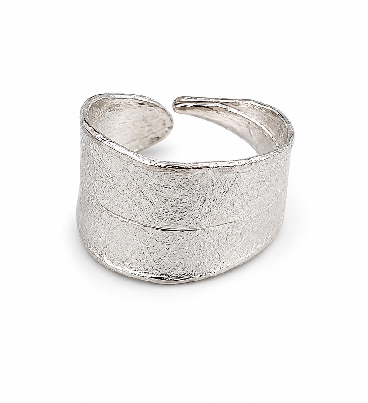 Real Olive Leaf Gold Ring, Handmade Nature Jewelry, Organic Tree Band, Boho Gift for Health & Success, Eco Sustainbale Sterling Silver 925