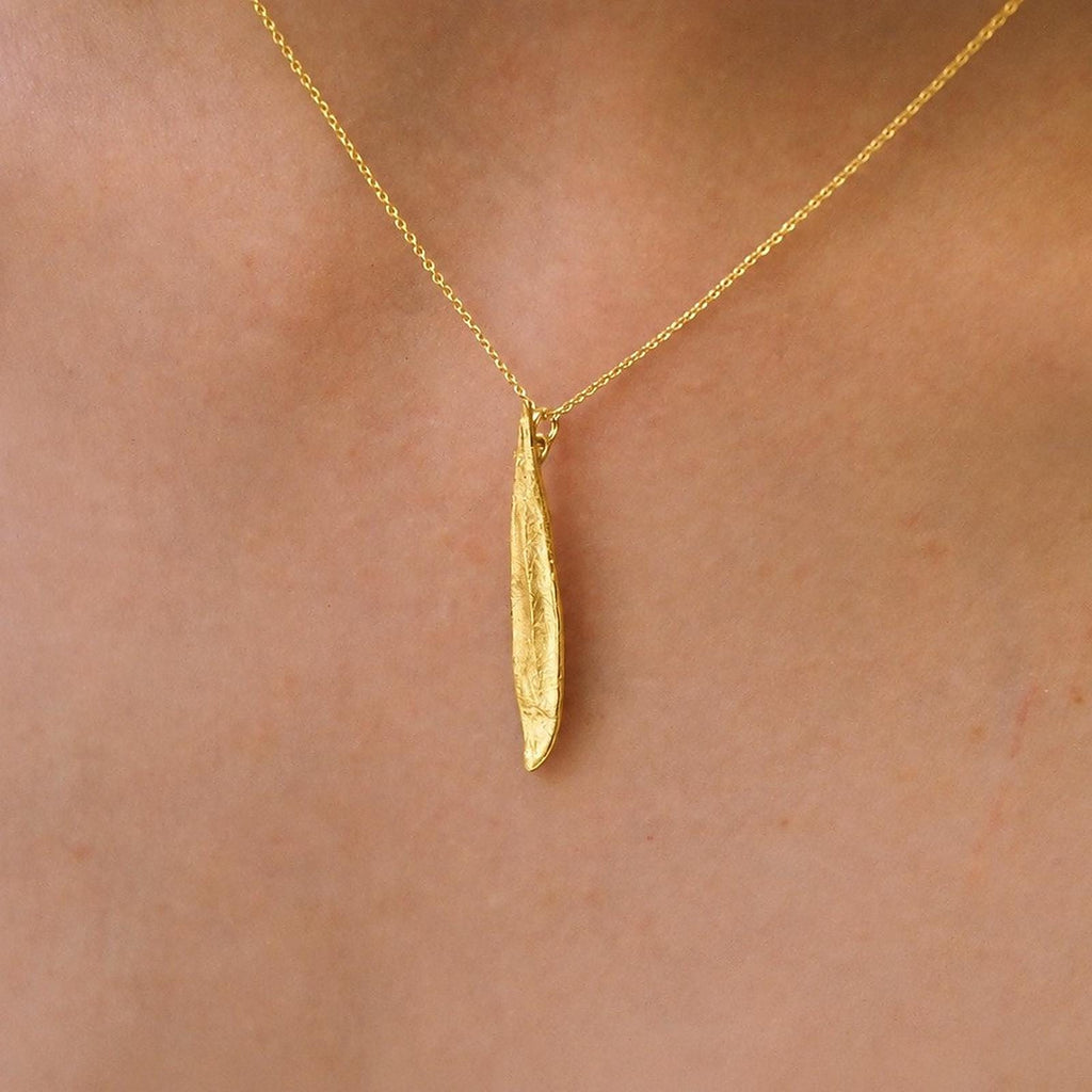 Real Olive Leaf Necklace, Handmade Minimalist Jewelry, Organic Tree Pendant, Boho Gift for Success & Health, Sterling Silver 925