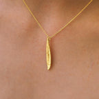 Real Olive Leaf Necklace, Handmade Minimalist Jewelry, Organic Tree Pendant, Boho Gift for Success & Health, Sterling Silver 925