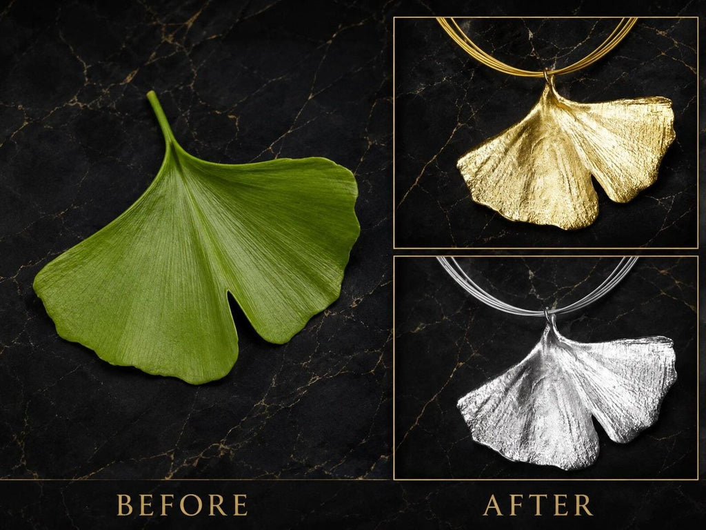 Real Gingko Biloba Necklace, 14K Gold Plated Brass Pendant, Natural Leaf Necklace, Handmade Boho Jewelry Gift, Birthday Gift for Women